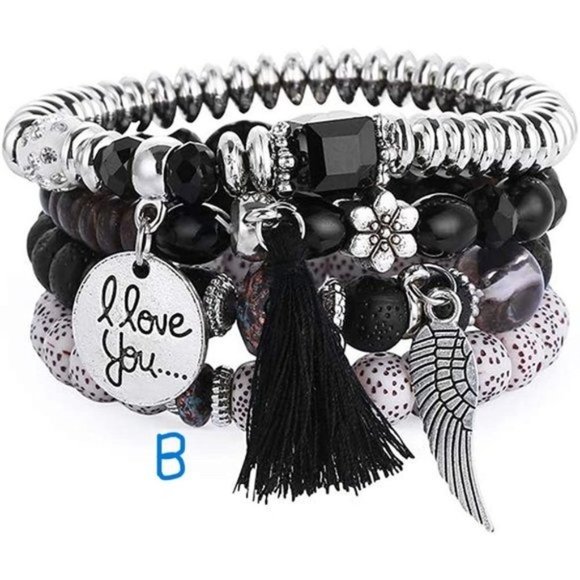 New Baoqin Boho Beaded Bracelets for Women - Charm Stackable Multilayer … - Picture 2 of 11